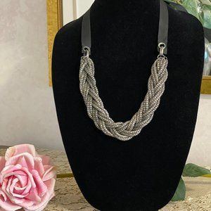Unique Braided Metal Snake Chain Necklace